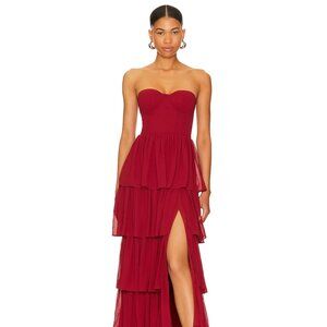 Lovers + Friends Hattie Gown, Red Size L